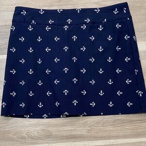 Charter Club Navy Anchor Mini Skort